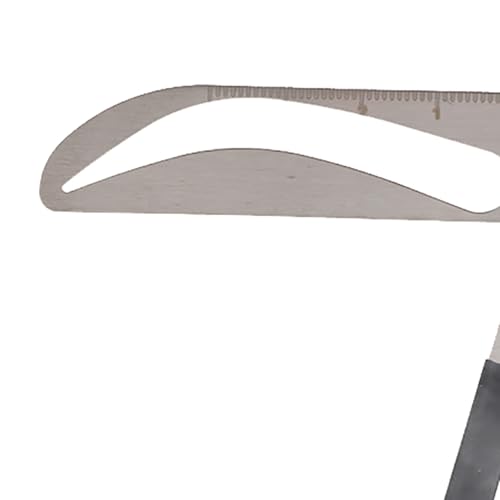 Eyebrow Mapping Tool,Eyebrow Patterns DIY Stencil, Stainess Steel Eyebrow Ruler Measurement Microblading Permanent Gold Ratio Positioning Tool(European Eyebrow)