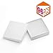 MESHA Cardboard Glossy Jewelry Gift Boxes, Cotton Filled Jewlery Box with Lids, White 3.5x3.5x1 Inch, Necklace Ring Bracelet Earring DisplayBox, Bulk Square Small Kraft Jewelry Gift Box, 96 Pieces