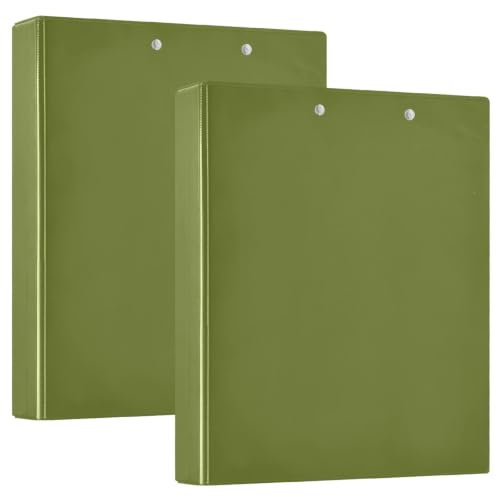 Classeur 3 anneaux D vert mousse ex2 avec porte-bloc pour bureau et école