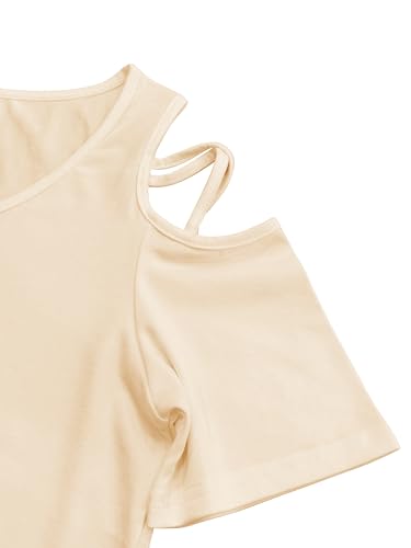 Image of Jar of Love Women's Summer Tops Short Sleeve Cold Shoulder Tops T-Shirts for Women Spring Summer Tops Loose Fit Tunic 2026