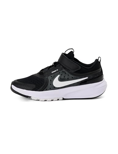 Nike Mixte Enfant Star Runner 5 Basket, Noir, Blanc, Blanc, 34 EU