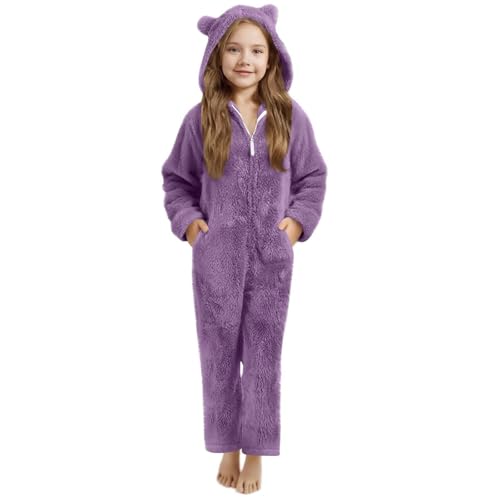 Fleece Overall Onesie Kinder Mädchen Jungen Einteiler...