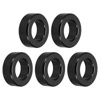 QUARKZMAN 5Stk Toroid Kern 24x42x16mm Eisen Ferrit Drosseln Ring Leistung Toroidal Trafo Stabilisierung Signal Übertragung Widerstand Elektromagnetische Interferenz Schwarz