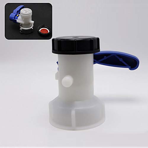 IBC, uniwersalny adapter, zbiornik na wodę IBC, zawór regulacyjny, zbiornik IBC, kurek klapowy, do zbiornika na wodę, kranu, zbiornika na deszczówkę, kanister (62 mm), (75 mm) (75 mm)