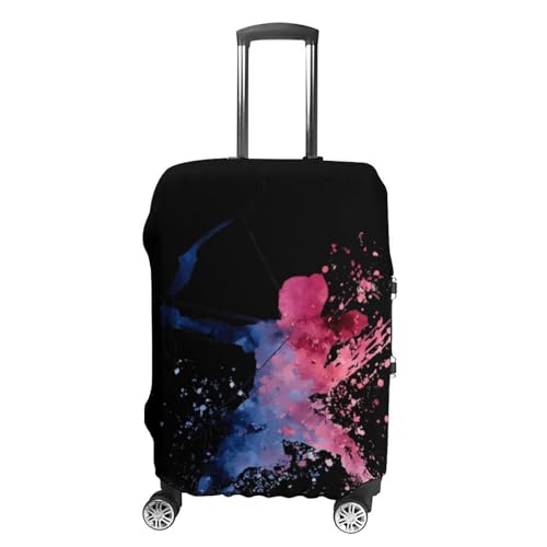 Archery Sport Watercolor Splash Luggage Covers Washable Travel Suitcase Cover Elastic Baggage Protector