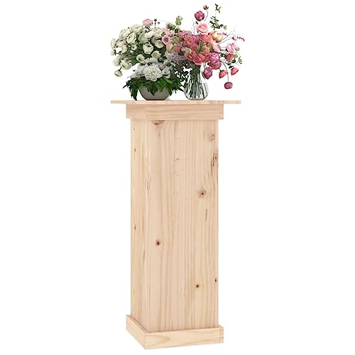 Support de fleurs en pin pour coin verdure et aménagement de salon chaleureux - 5