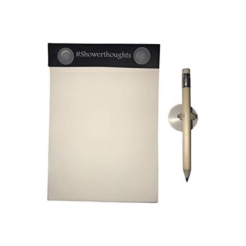 HealPT Waterproof Shower Notepad with Pencil - Shower Notebook with Waterproof Paper Cover