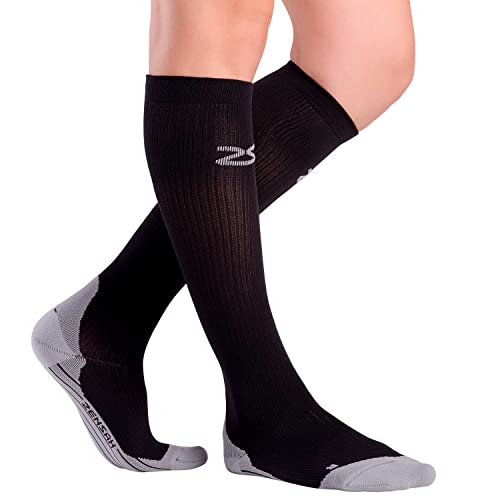 Image of Zensah Fresh Legs Compression Socks - Ideal for Runners, Nurses & Travel - Graduated Compression Stockings for Women and Men