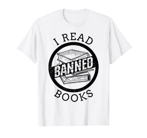 Bibliophile Book Nerd I Read Banned Books T-Shirt