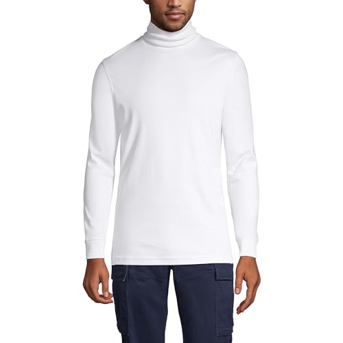 Lands' End Men's American-Grown Supima Cotton Turtleneck Shirt