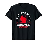 Sin in Wisconsin Kaukauna Dad Jokes WI Grandpa Jokes T-Shirt