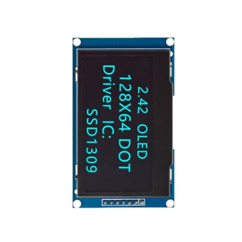 Modulo Schermo A Bassa Potenza 2.42 Pollici 128x64 Pixel Connessione SPI IIC Ideale per Linterfacce SPI Integrazione del Dispositivo Portatile