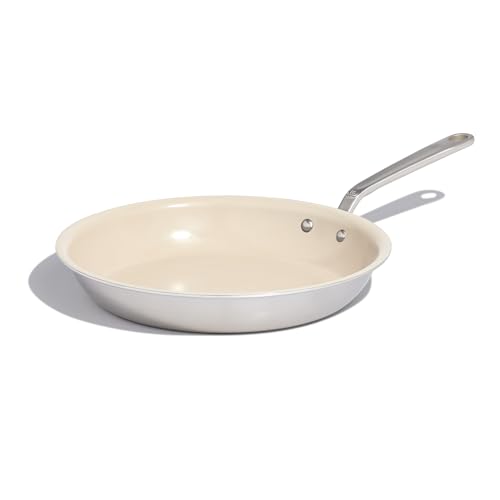 Made In Cookware - 12" Nonstick Ceramic Frying Pan - 5 Ply Stainless Clad - Professional Cookware - Induction Compatible