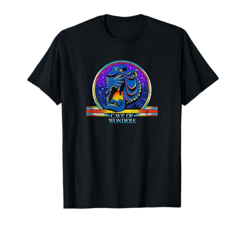 T-shirt Disney Aladdin Cave Of Wonders homme en coton noir à col rond