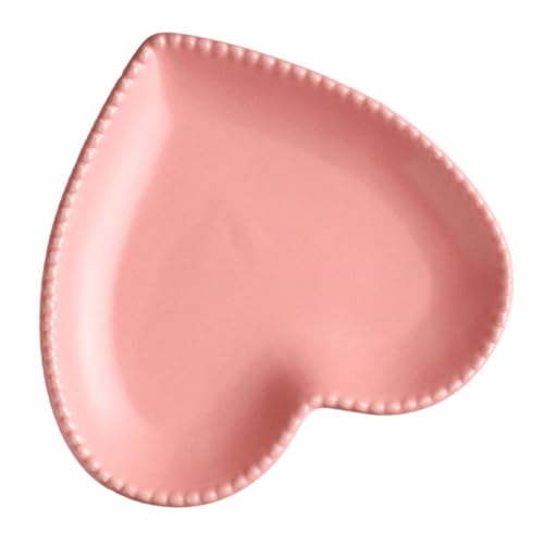 LIGIGWASH ハート型磁器皿 おしゃれな陶磁器製フルーツサービングトレイ デザートや朝食に 家用プレート 再利用可能