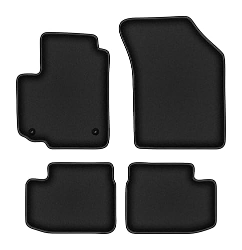 Tapis de sol Fiat Sedici en polyamide noir anti-dérapant pour protéger l'habitacle