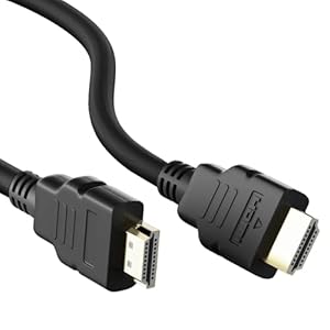 Kado Cable HDMI de 5 pies, HDMI de alta velocidad 1.4 con Ethernet 1920×1080 FHD 144Hz 100Hz 60Hz HDCP, macho a macho de 4.9 ft de longitud, piezas originales hechas para monitor de cetro, TV, consola