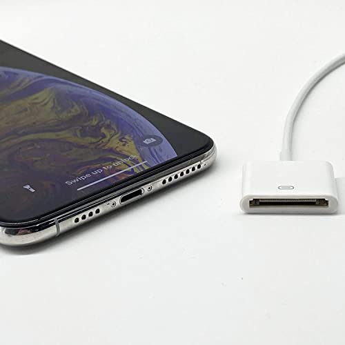 Apple Lightning To 30-Pin Adapter, Mfi Certified 8 Pin Male To 30 Pin Female Connector Converter With Iphone Charger Cable Cord Compatible Iphone 12 11 X 7 6P 5S 4S 4 3 3G/Ipad/Ipod (White) #TOP2