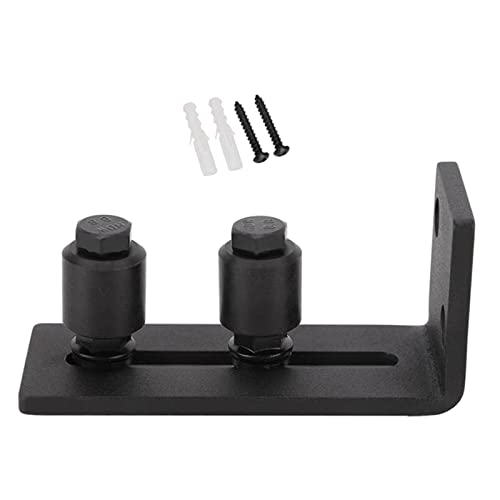 KiBcsLic Adjustable Barn Door Floor Guide Garage Shed Sliding Wall Mounted