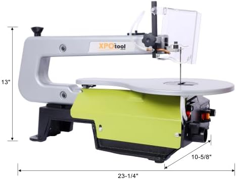 16-Inch Variable Speed Scroll Saw with Extra-Large Adjustable Tilting Table – Ideal for Woodworking Projects and Precision Cuts,ETL CERTIFIED