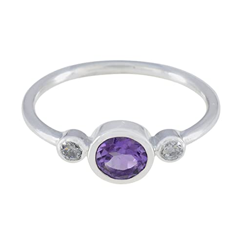 Bague améthyste véritable argent 925 pour fille chic