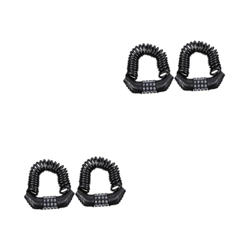 GALPADA 2sets Bike Lock Cable Multi-Functional Bike Lock 4- Password for Motorcycle Car 2pcs*2