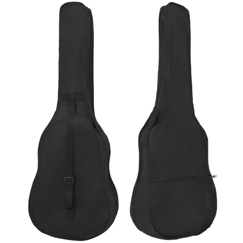Holibanna Guitar Case Bag with Strap Durable Side Zipper Design for Easy Access for Acoustic Electric Guitars Black