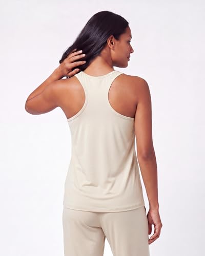 Image of Real Essentials 2 Pack: Women's Tank Top & Capri Pajama Set - Super-Soft Sleeveless Summer Loungewear (Plus Size Available)