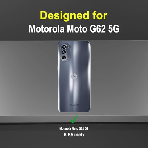Image of NDCOM for Moto G62 5G Cover, Premium Motorola G62 5G Back Cover, Stylish Moto G62 Back Case Ring Holder Case