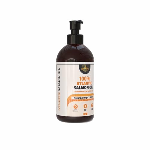 Dog & Field Atlantic Salmon Oil for Dogs, Cats & Pets - Omega 3 Fish Oil, Health Supplements for Joint Care, Immune Support, & Healthy Skin & Coat. Pet Food Supplement (1 Litre)