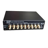 Posheliox Distribuidor de reloj de audio FDIS-8SQ Divisor de señal de onda cuadrada de 8 canales 1PPS 10MHz para interfaz SMA WC 44.1K 48K Generador de pulso Caja de metal (0-5Vpp)