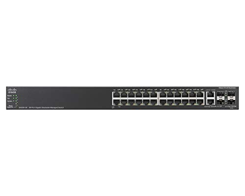 Image of CISCO DESIGNED Remanufactured SG500-28 28-Port Gigabit Stackable Managed Switch, Small Business Product Enhanced Limited Hardware Warranty (SG500-28-K9-NA-RF)