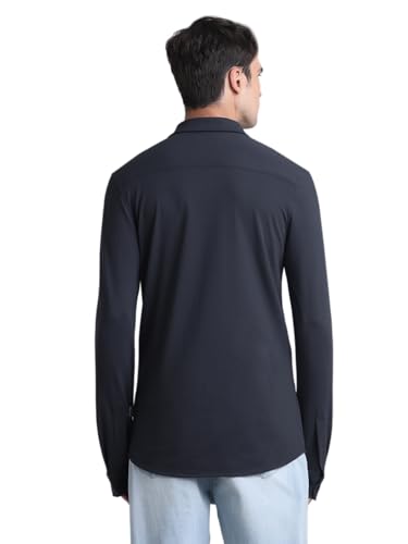Image of Jack & Jones Men's Cotton Solid Slim Fit Shirt