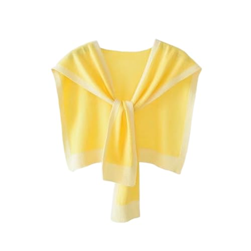 Women's Colorblock Shawl - Ultra-Soft Knitted Wrap, Conditioned Comfort and Everyday Style, for Air-Conditioned Rooms