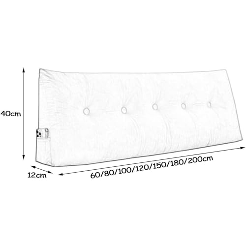 Almohada triangular de cuña para leer en la cama Cojín de respaldo confortable para sofá 8
