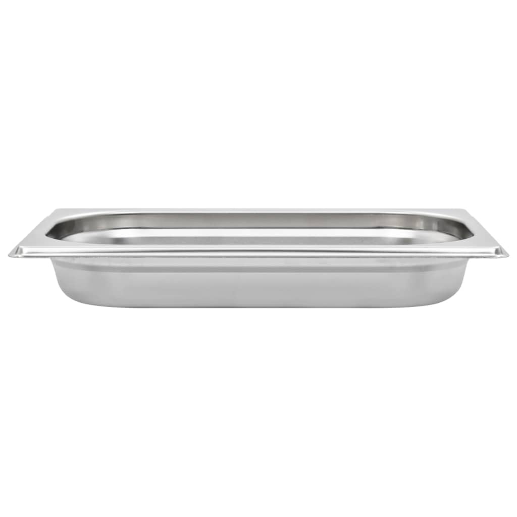 Contenitori Gastronorm, 12 pezzi, GN 1/4, 40 mm, in acciaio inox, impilabili, per bagni, buffet, catering, mense, ristoranti e cucina, per conservare cibi