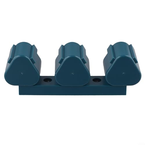 Soporte de montaje para batería para 10 baterías de litio de 8 V y 12 V, solución de almacenamiento montada en la pared (azul)