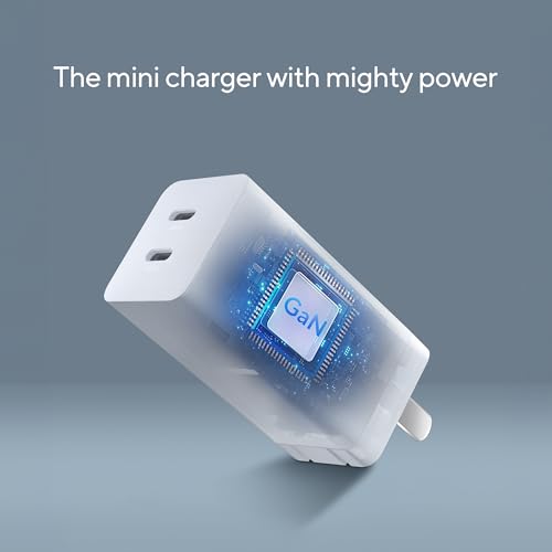 Image of ASUS 65W USB-C GaN Charger, Universal Fast Charging, Dual USB Type-C Ports with 1.5m 100W USB C to C Cable, Easy to Carry, Compatible with MacBook,Laptops,Mobile & Other Supported Devices,White