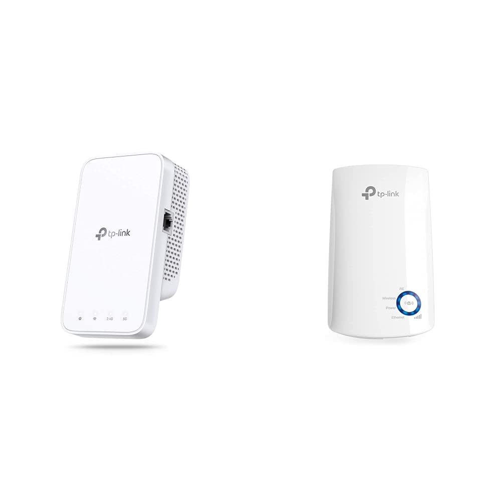 TP-Link RE330 WLAN Verstärker AC1200 (867MBit/s 5GHz + 300MBit/s 2,4GHz) & TL-WA850RE Repeater (300 Mbit/s, App Steuerung, Ethernet-Port) Weiß