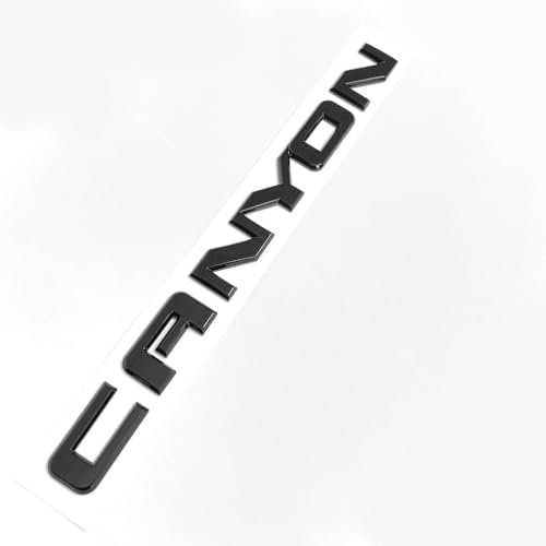 Image of 3pack Canyon Emblems Side Door Rear Tailgate 3D Badge Compatible with Canyon Denali 22900425 (Black)