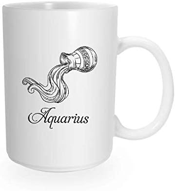 904 Custom Zodiac Coffee Mug | Choose Your Astrological Zodiac Sign (Aquarius)