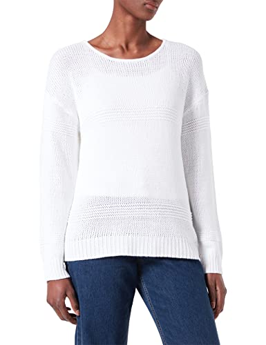 Blue Seven Damen Oversize Pullover Sweater, Blanc, 44 Femme thumbnail