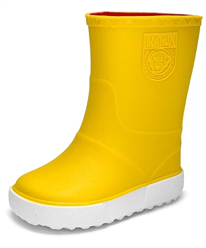 Boatilus Nautic Bottes de Pluie Enfant Jaune Taille 32