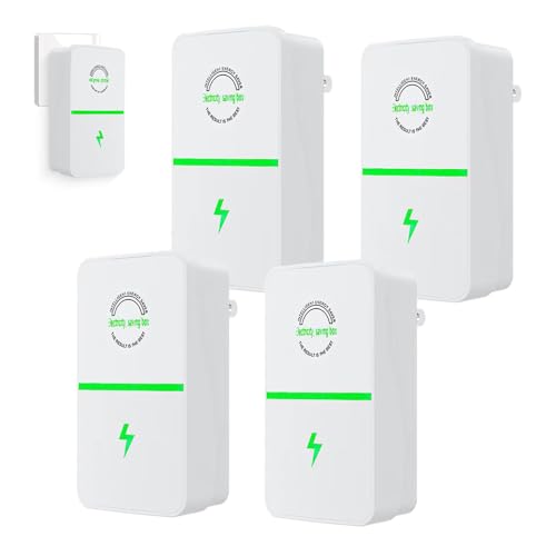 SKIKHN 4PCS Power Strips Electricity Saving Device Energy Saving Device Electricity Saving Box for Household Office Buildings