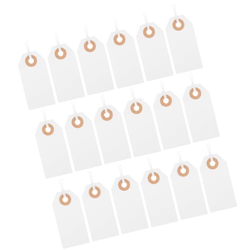 NUOBESTY 200 etiquetas de precios con cuerda para ropa y todo tipo de prendas colgantes
