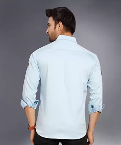 Image of Men's Solid Slim Fit Casual Shirt