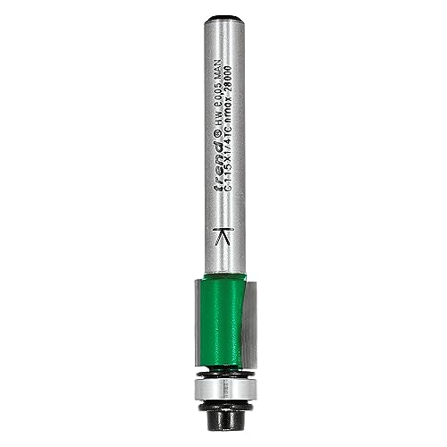 Trend CraftPro Self-Guided Trimmer Router Cutter Bit, 1/4 Inch Shank, 9.5mm Cut Diameter & 12.7mm Cut Length - Image 2