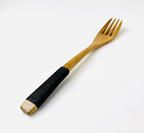 Japanbargain 2687, Wooden Dinner Forks Japanese Style Reusable Wooden Forks For Eating Dessert Salad Appetizer Snack Fruit, 7-3/4 Inch #TOP1
