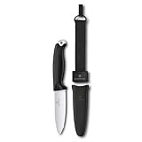 VICTORINOX(ビクトリノックス) ベンチャー ブラック スイス・アーミーナイフ 多機能 ナイフ アウトドア キャンプ シースナイフ フルタング構造 キャリーループ・火吹き穴搭載 シース付き スイス製ナイフ 【国内正規品】 3.0902.3
