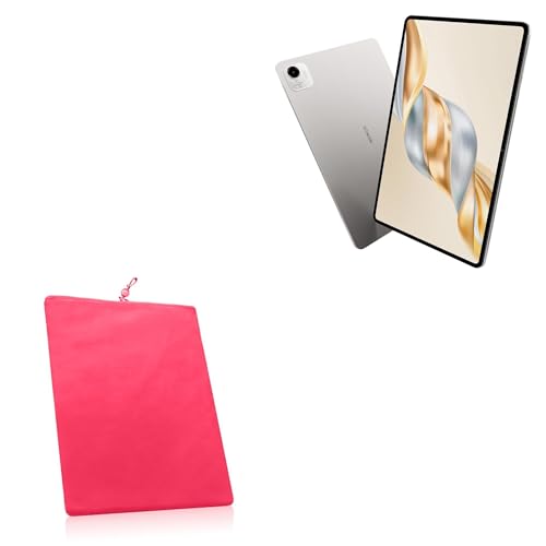BoxWave Case Compatible with Honor Pad X9a - Velvet Pouch, Soft Velour Fabric Bag Sleeve with Drawstring - Cosmo Pink